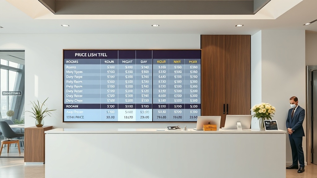 טבלת מחירים – הכל על השולחן